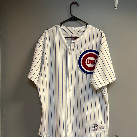 Majestic Chicago Cubs Pinstripe Jersey