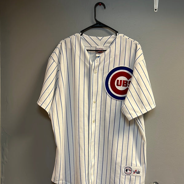 Majestic Chicago Cubs Pinstripe Jersey Santiagosports