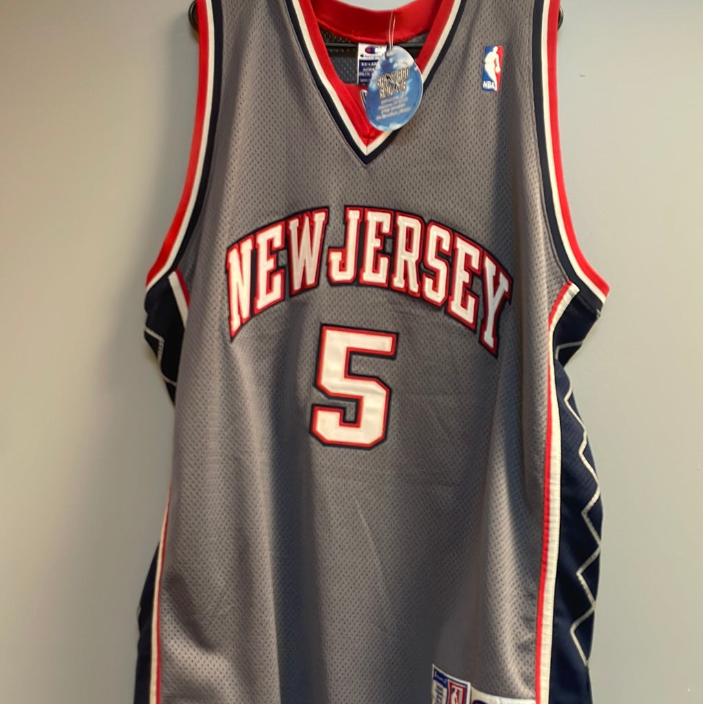 Vintage New Jersey Nets Jason Kidd 5 Jersey Reebok Size XXL 