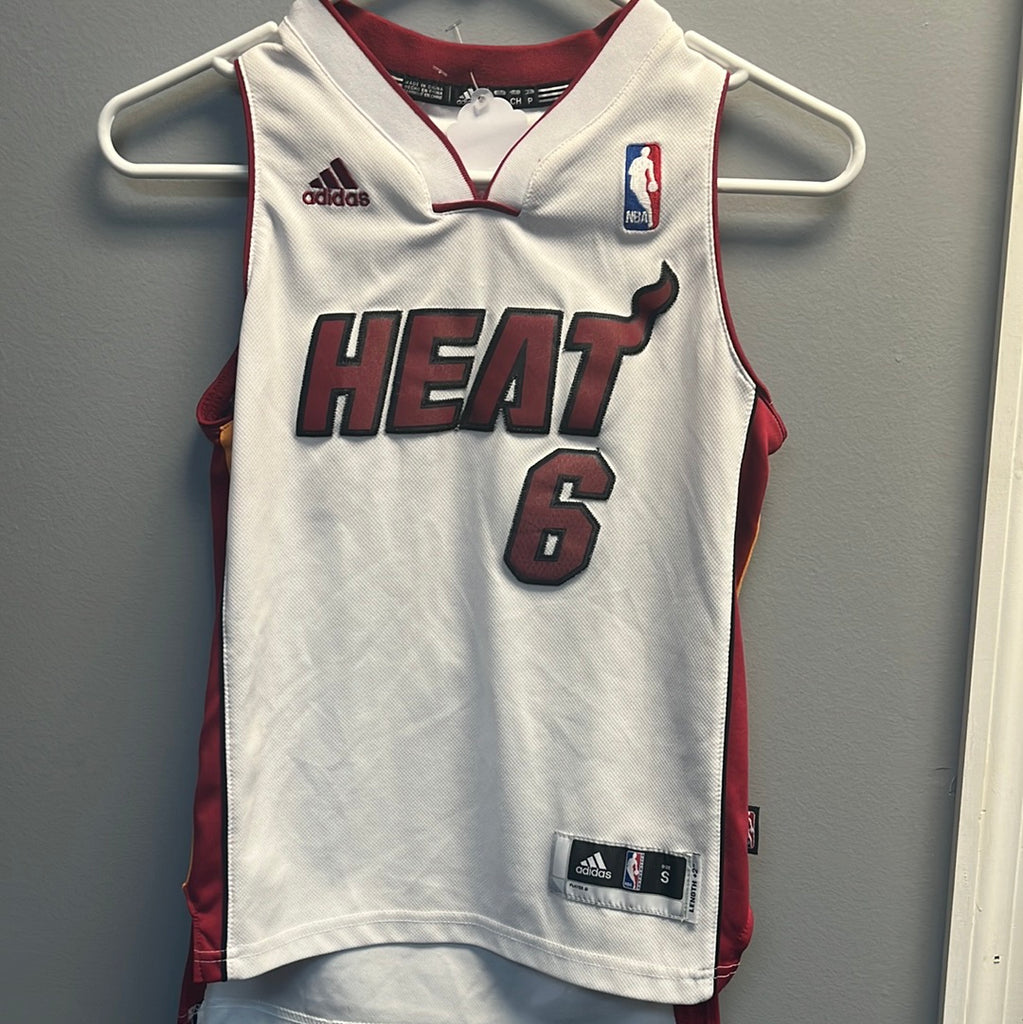 LeBron James Miami Heat Jersey Youth Medium Boys adidas Black NBA