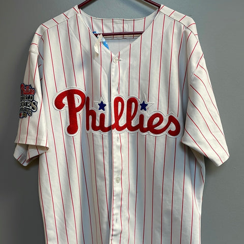 Vintage Majestic Chase Utley World Series Jersey