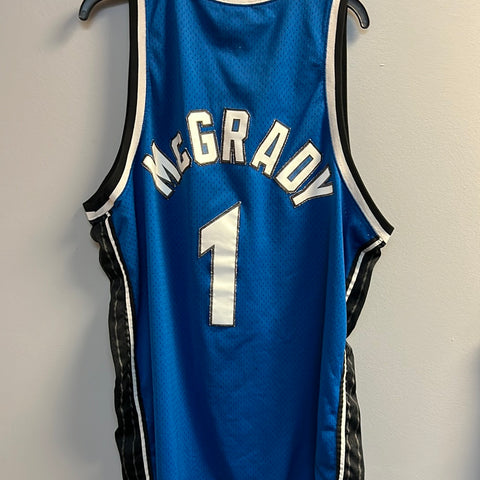 Vintage NIKE NBA Orlando Magic McGrady Basketball Jersey Vest Blue