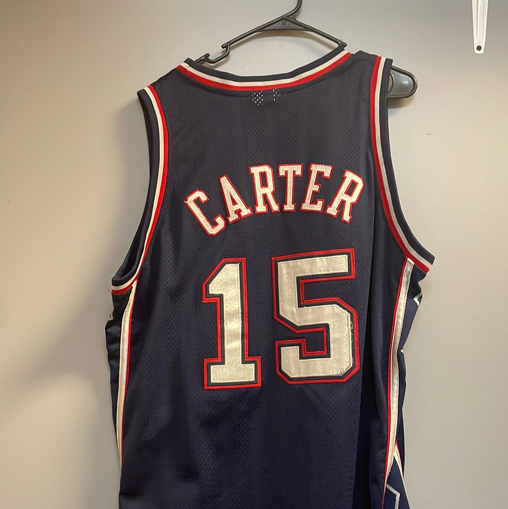 Authentic Vince Carter New Jersey Nets Reebok Jersey (home white