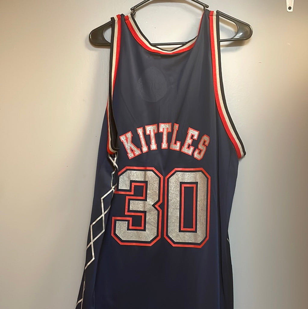 Vintage New Jersey Nets Kerry Kittles 30 Jersey Champion Size 
