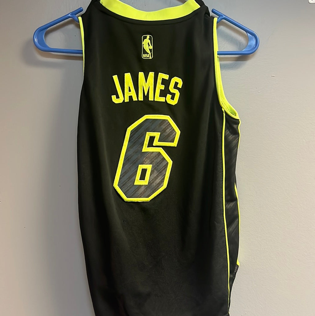 Adidas NBA Heat Lebron James Basketball Jersey 6 Black