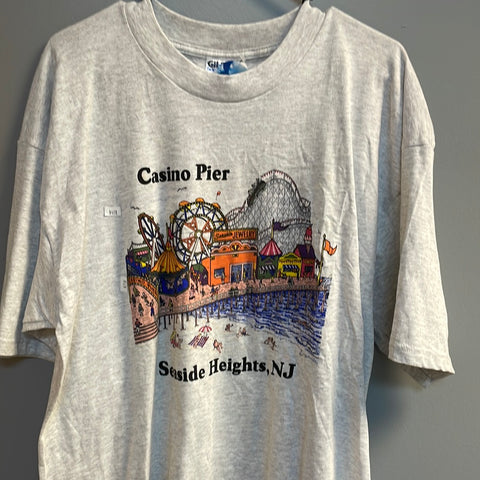 Gildan Vintage T Shirt Casino Pier NJ