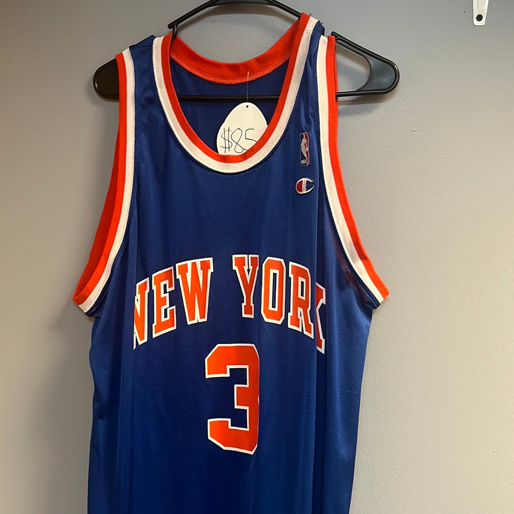 Champion John Starks New York Knicks #3 NBA Jersey