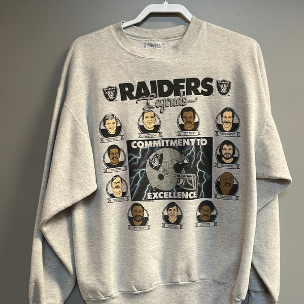 Vintage raiders crewneck online sweatshirt