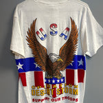 Vintage Fruit Of The Loom Support Our Troops Tee
