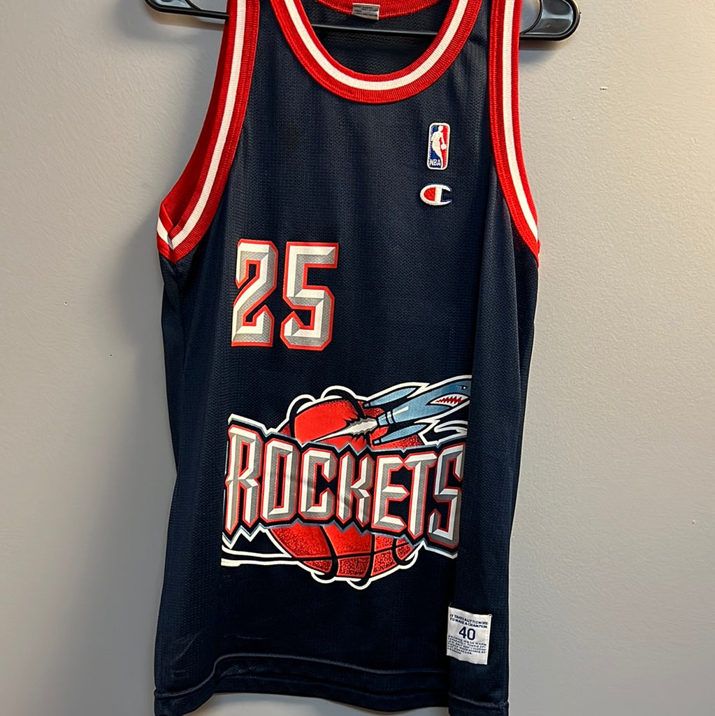 Champion NBA Houston Rockets Robert Horry #25 Jersey Size Youth XL (18-20).