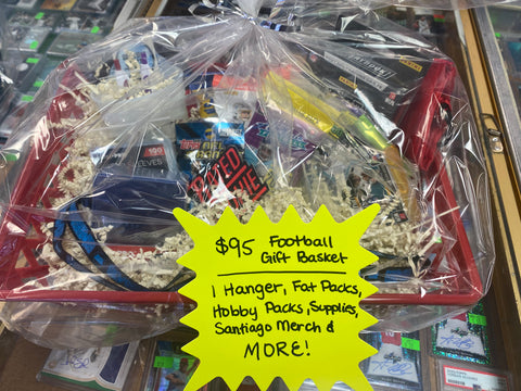 Large Football Holiday Gift Basket with T-Shirt
