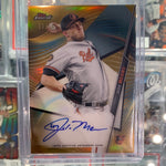 John Means 2020 Topps Finest Gold Refractor Auto /50